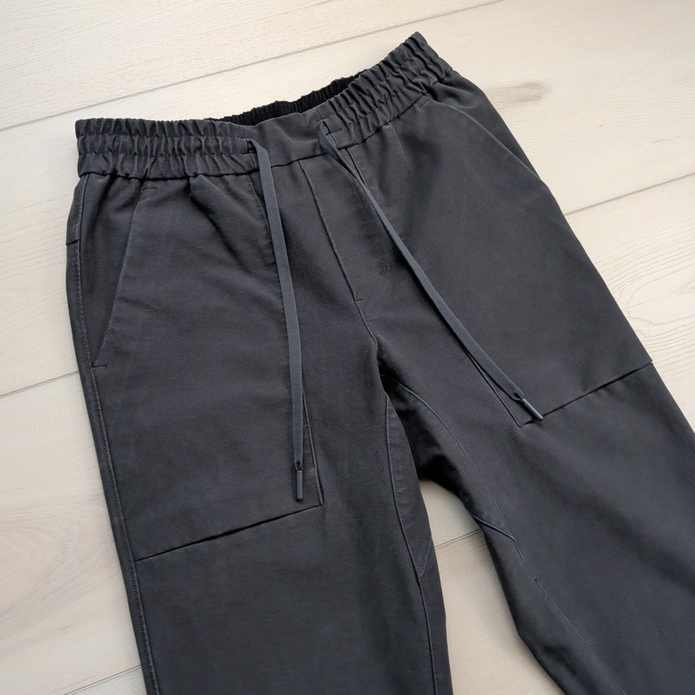 Lululemon Bowline Pant Utilitech Mens XS Gray Blue Drawstring Zip Pocket M5A97S